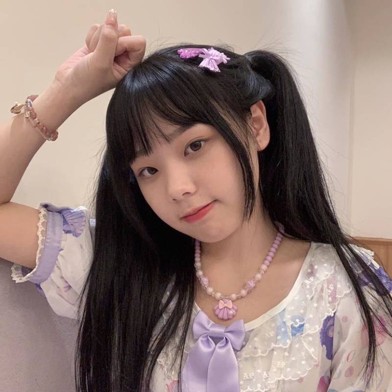 Bracelet Lolita Obesity Same Style White Shell Purple Beaded JK Soft Girl Style Hand-Made Necklace N