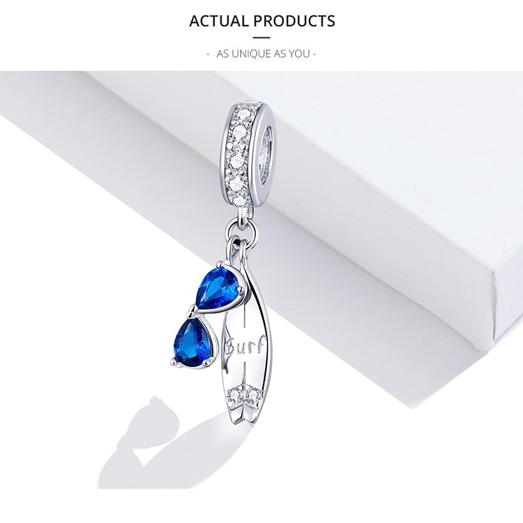 Charm xỏ Bamoer BSC263 DIY vòng đeo tay / mặt dây chuyền bạc 925