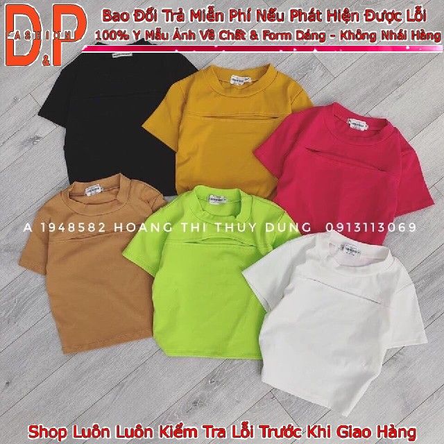 Áo Croptop Kiểu Xẻ Ngực Chất Thun Cotton Borip Cao Cấp Sexy Siêu HóT- Ảnh Thật-Kèm Video-Hàng Có Sẵn