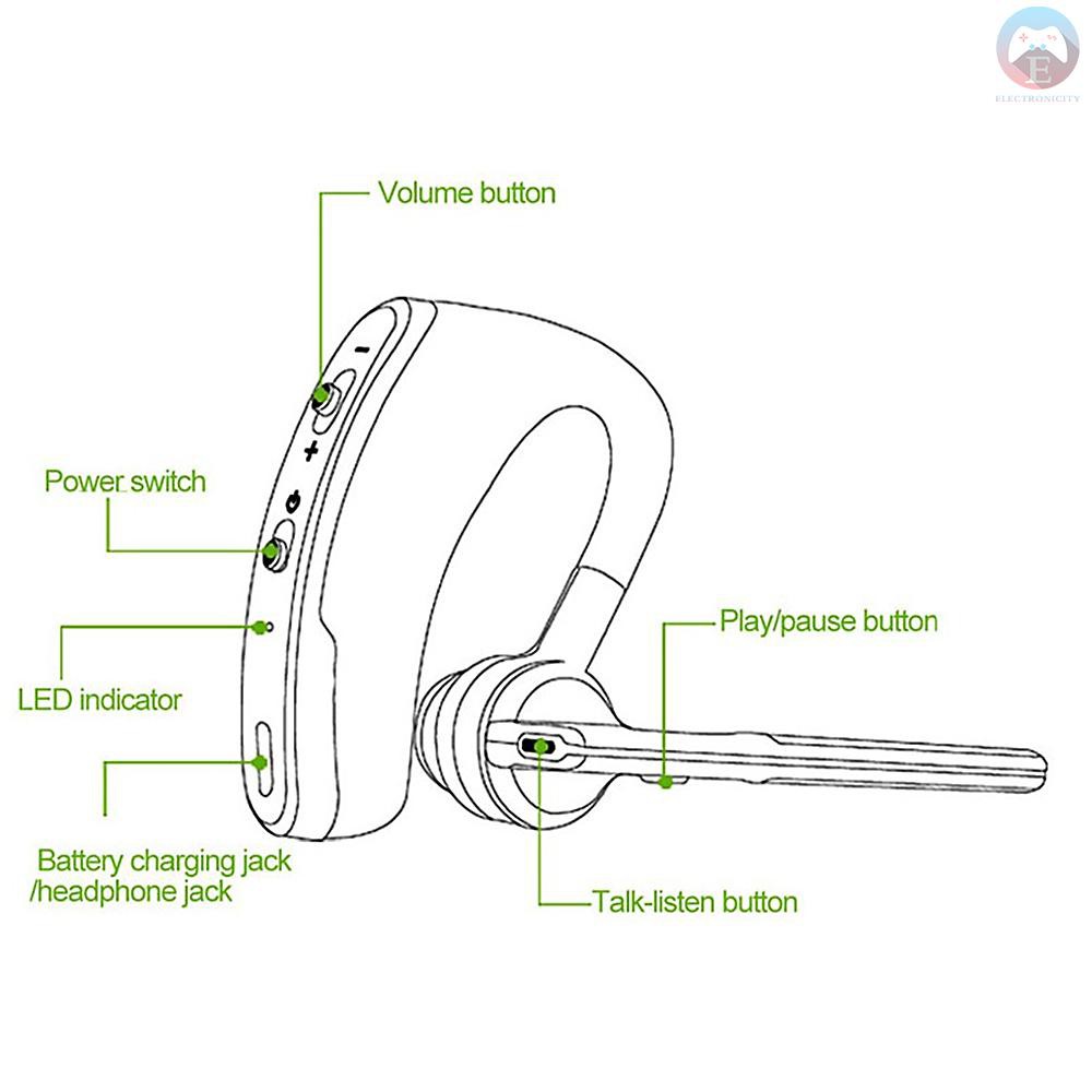 Tai nghe bluetooth không dây có micro Mi V8 Bt