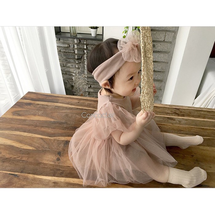 Bodysuit tiểu thư kèm turban cho bé gái