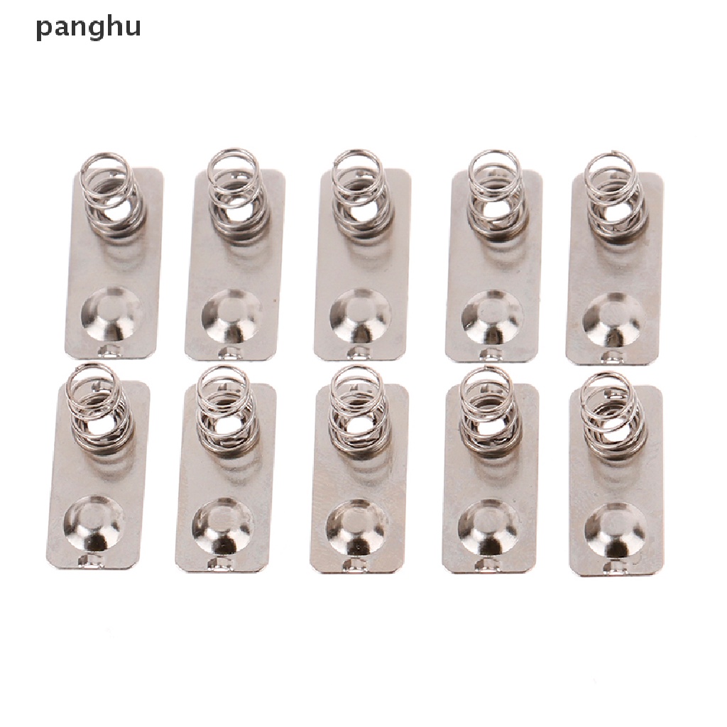 Set 10 Lò Xo Pin Thay Thế 21x9mm Bằng Kim Loại Màu Bạc Tiện Dụng