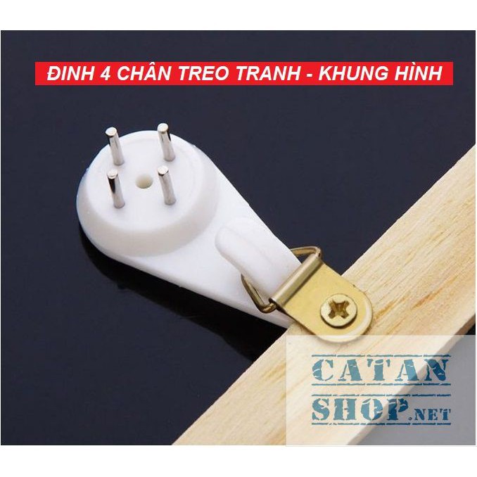 Đinh 3 Chân Treo Tranh Ảnh, Móc Chìa Khóa,Móc Treo Đồ Đóng Tường Tiện Lợi Không Cần Khoan Tường, Ghim Tường