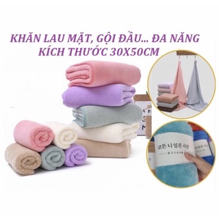 Khăn Mặt Lông Cừu Hàn Quốc Mềm Mại Thấm Hút Kích Thước 30x50cm Siêu Mịn Không kích ứng da, không phai màu