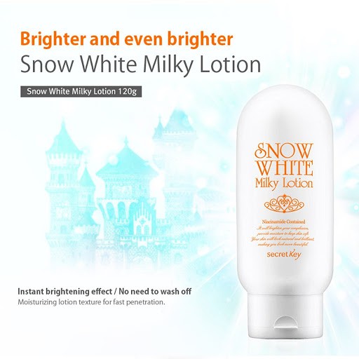 Sữa Dưỡng Trắng Da Secret Key Snow White Milky Lotion 120g