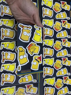 Stiker tấm chữ Nhật simpson há miệng