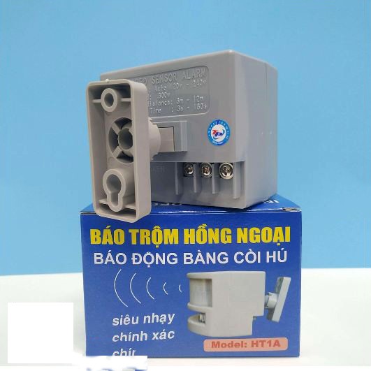 [CAM KẾT Chính Hãng] Báo trộm hồng ngoại HT1A - Báo động bằng còi hú HT1A Decom