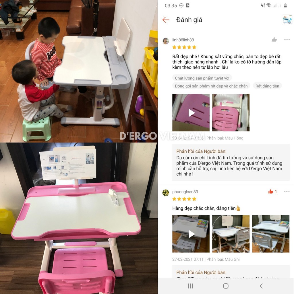 {Chính Hãng D'Ergo} Bộ bàn học chống gù, chống cận iSmart-D8 | BigBuy360 - bigbuy360.vn