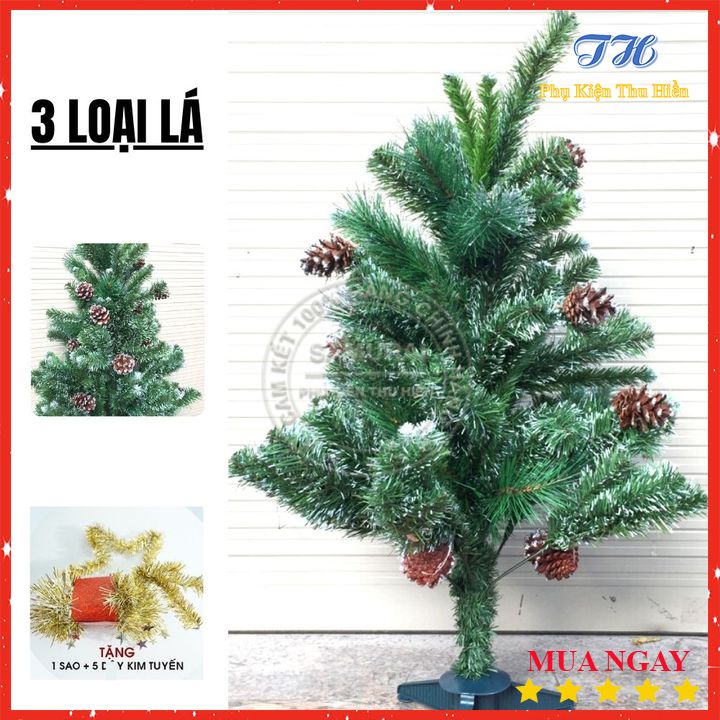 Cây thông noel để bàn mini 1m2 90cm 60cm  trang trí giáng sinh trong nhà phòng ngủ ngoài trời