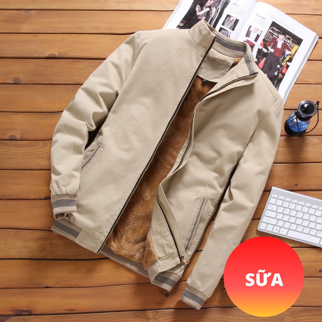 (CÓ SẴN-SHIP NGAY) Áo khoác kaki nam trung niên lót nỉ lông 4 màu | BigBuy360 - bigbuy360.vn