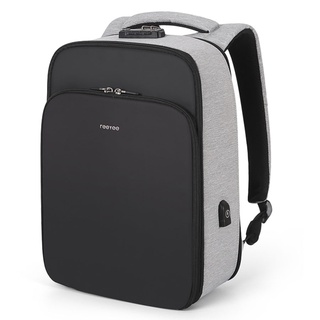 Balo reeyee ry101bg 15.6" m black/grey tích hợp cổng sạc usb hiện đại