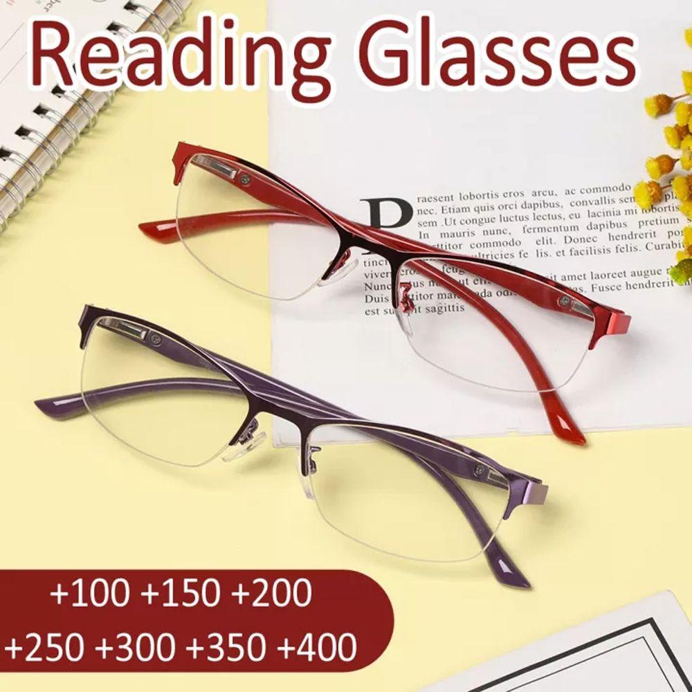 Mắt Kính Nửa Gọng Vuông Siêu Nhẹ Dùng Đi Du Lịch Dành Cho Nam Nữ MXMUSTY