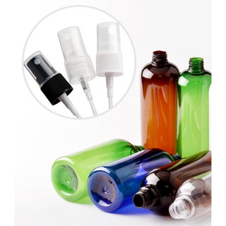 Chai nhựa 500ml nhiều màu vai tròn dáng cao, nắp xịt phun sương