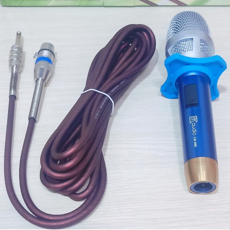 micro . Micro karaoke có dây KTV CM-999 chất âm hay thiết kế sang trọng tay micro nhôm phay sơn tĩnh điện chống gỉ sét