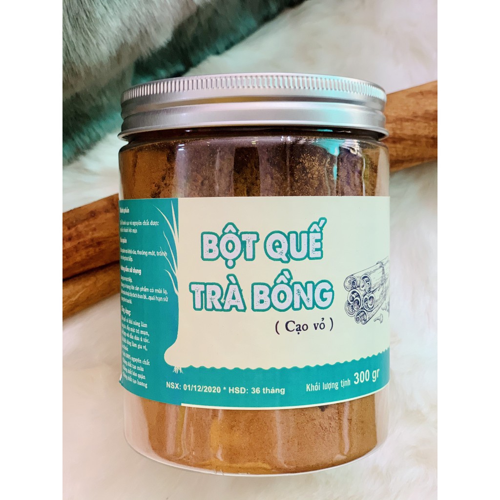 Bột Quế Nguyên Chất Chính Hãng Thương Hiệu Quế Trà Bồng 300gram