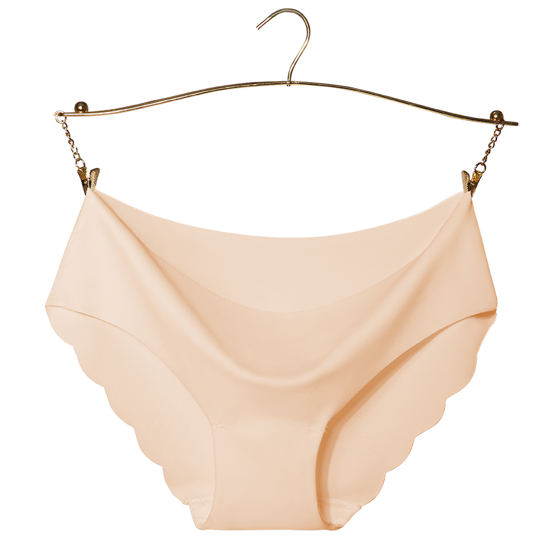 Quần lót cotton spandex đáy liền mạch vô hình cho nữ