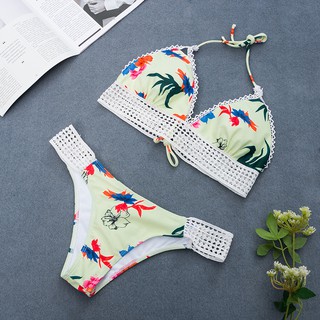 Bikini Hàn Quốc 2 mảnh mix ren sexy