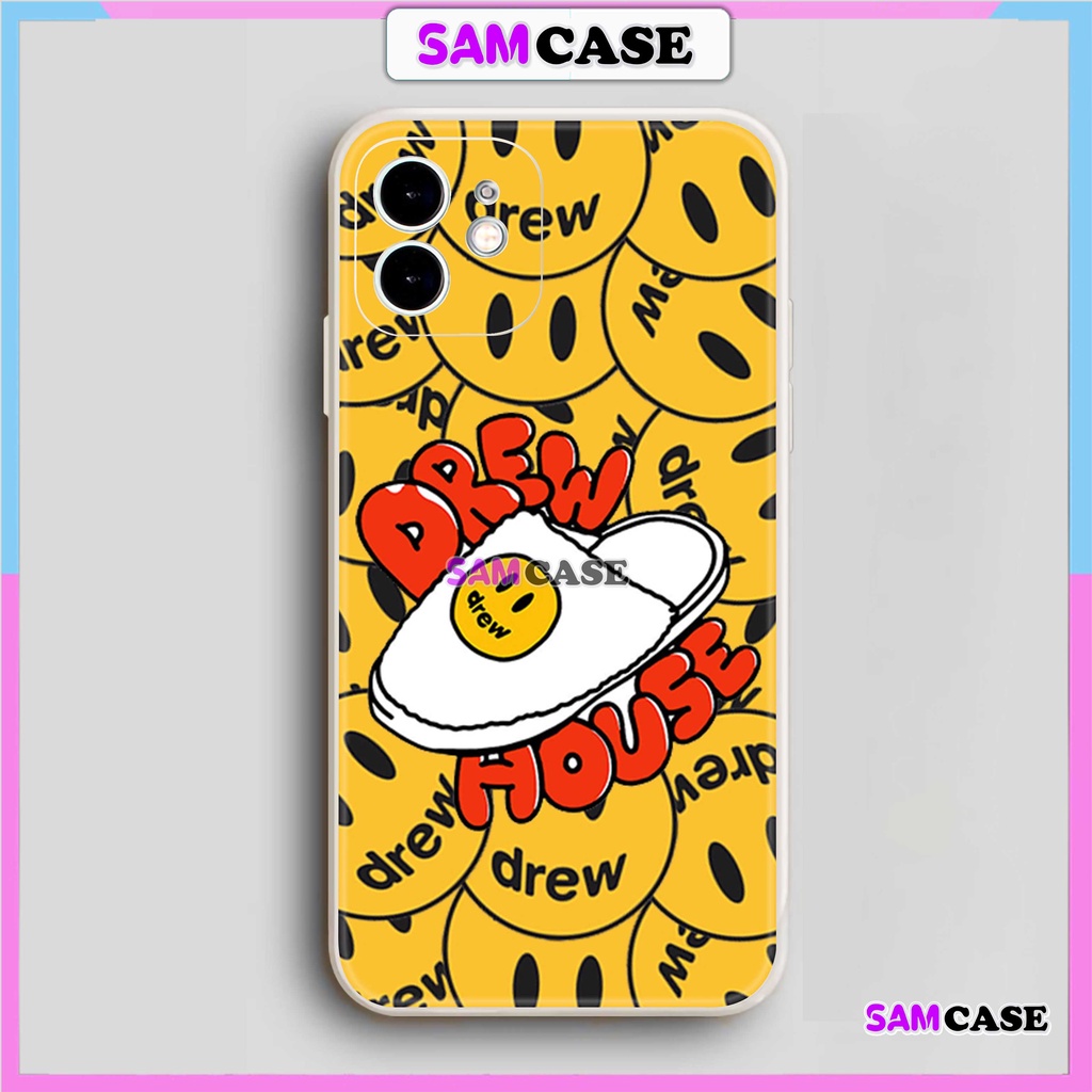 Ốp lưng iPhone 6/6s/7/8/X/XS/11/12/13/14 Pro Plus Max viền vuông chống sốc bảo vệ camera silicon mềm Họa tiết Drew9-1