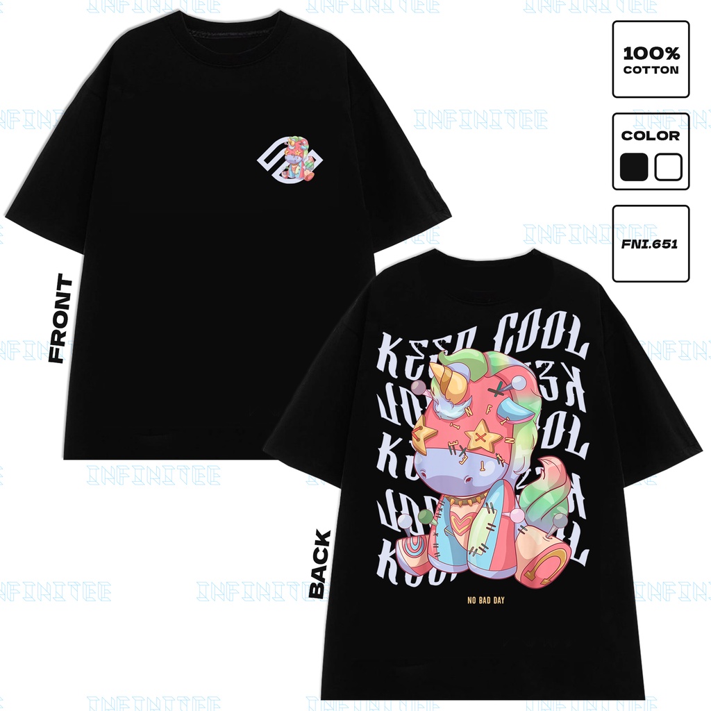 Áo thun INFINITEE Fni0651, Thun 100% Cotton - form rộng Unisex.