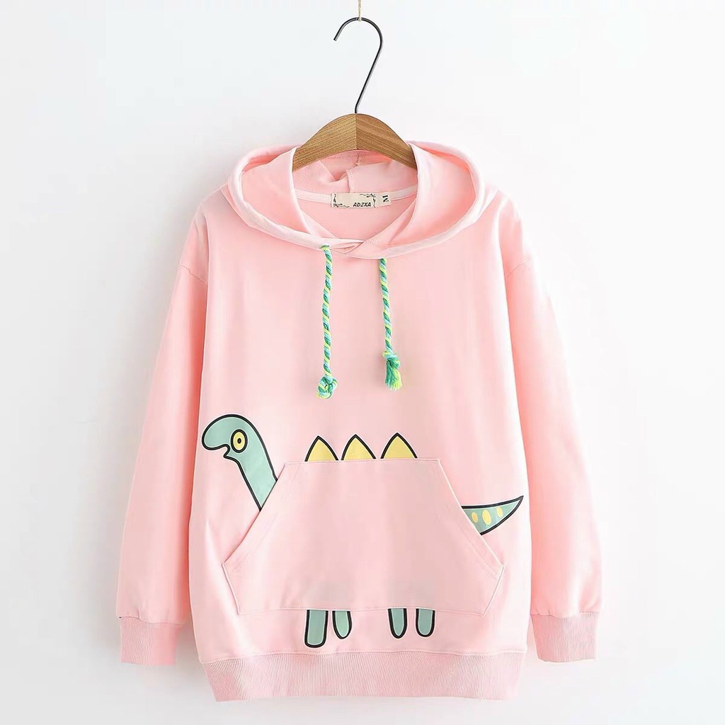 ÁO HOODIE NAM NỮ KHỦNG LONG CUTE Unisex hoodies AO HOODIE FREE SIZE DƯỚI 60KG | WebRaoVat - webraovat.net.vn