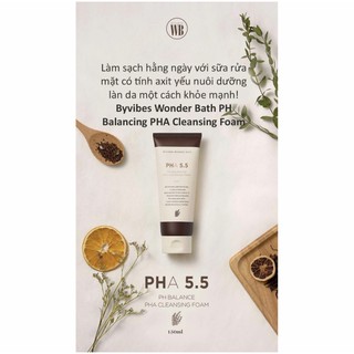 Sữa rửa mặt PHA 5.5 pH Blancing PHA Cleansing Foam 150ml