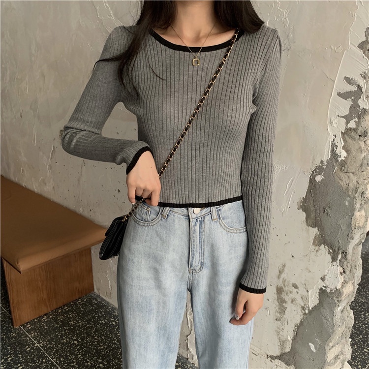 Áo len NZN tay dài dáng ôm thời trang cho nữ