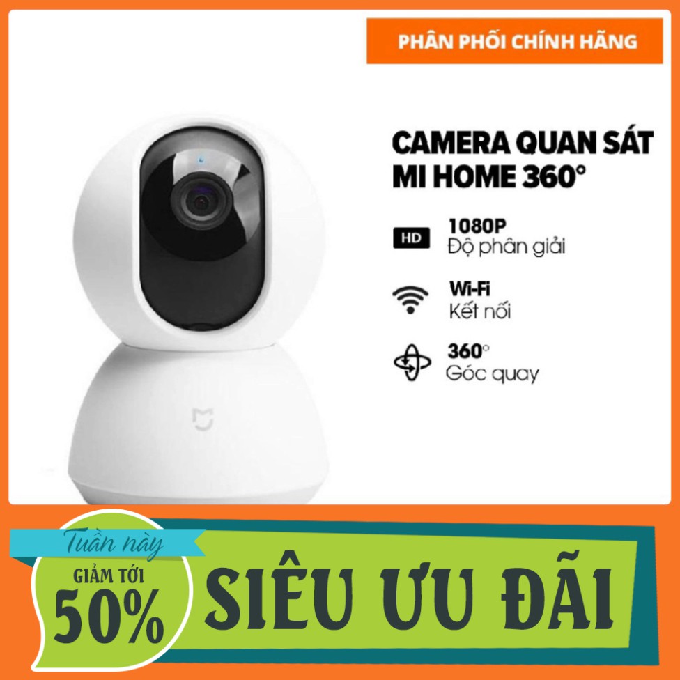 NGÀY SALE Camera Xiaomi Mi Home Security 360° 1080p - Hàng chính hãng Digiworld phân phối $$$