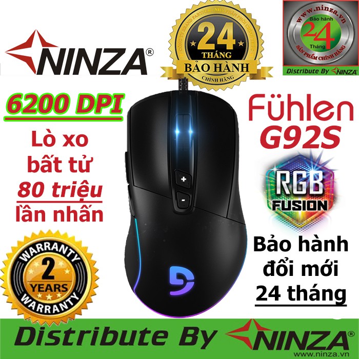 Chuột gaming Fuhlen G92s - Chuột chơi game giá rẻ Fuhlen G92s