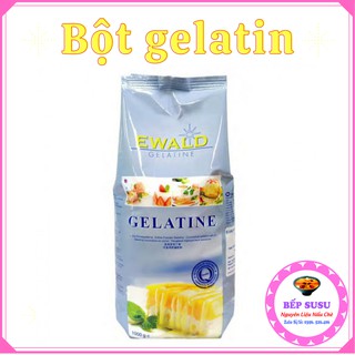 Bột Gelatin hữu cơ nguyên liệu chè khúc bạch làm bánh thương hiệu Ewald Đức loại 100Gram -500Gram chiếc lẻ