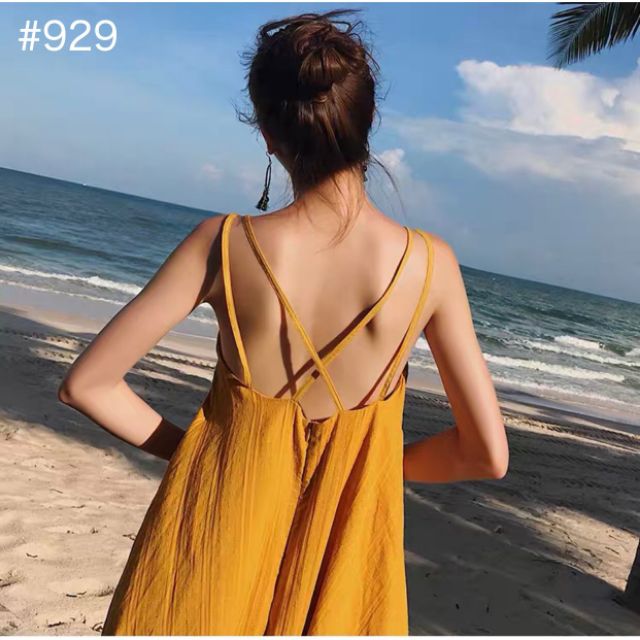 Đầm maxi đan dây lưng (có ảnh thật)