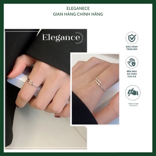 Nhẫn Bạc Nữ Freesize Thanh Lịch  Thương Hiệu Elegance