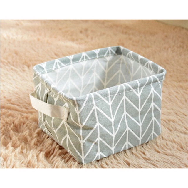 Giỏ vải, Túi vải , Sọt vải đa năng 20,5cm*16cm*13cm