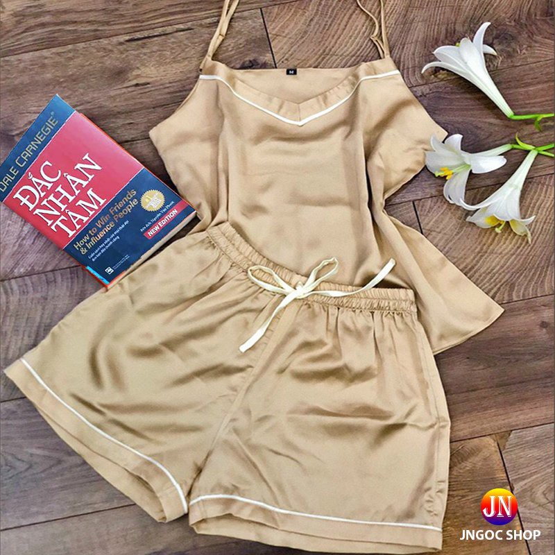 *QUÀ TẶNG DÂY BUỘC TÓC* Đồ ngủ sexy nữ áo 2 dây cao cấp, Bộ ngủ lụa mặc nhà siêu mát | BigBuy360 - bigbuy360.vn
