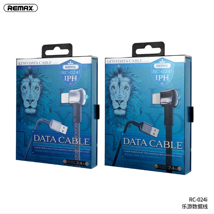 Cáp sạc tự ngắt RC-024i cho IPhỗ trợ sạc nhanh 2,4A chân cắm kiểu chữ L ( HÀNG )