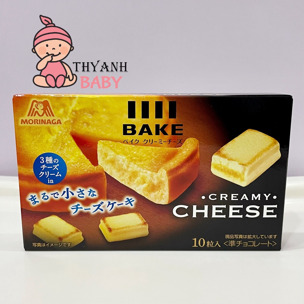 Bánh Phô Mai Nướng Cheese Bake Morinaga Nhật Bản Hộp 45g
