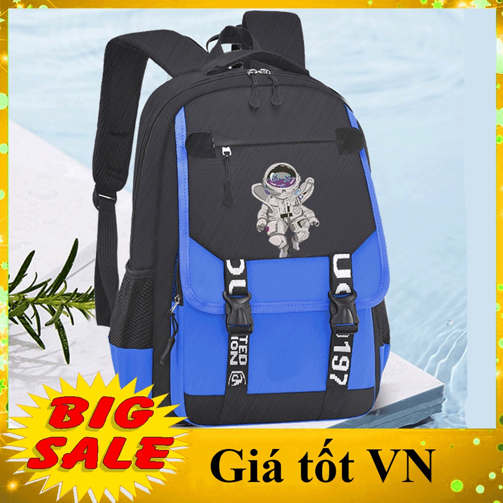 Balo học sinh cấp 1, 2, cặp sách nam chống thấm nước cao cấp