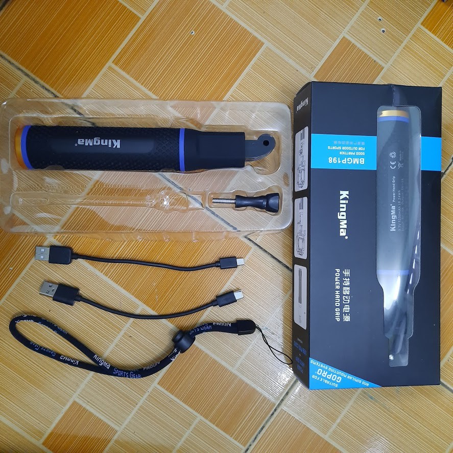 Sạc dự phòng gopro 9 8 / 7/ 6 / 5 osmos action camera hãng Kingma kiêm tay cầm dung lượng cao 5200mah phù hợp gopro | BigBuy360 - bigbuy360.vn