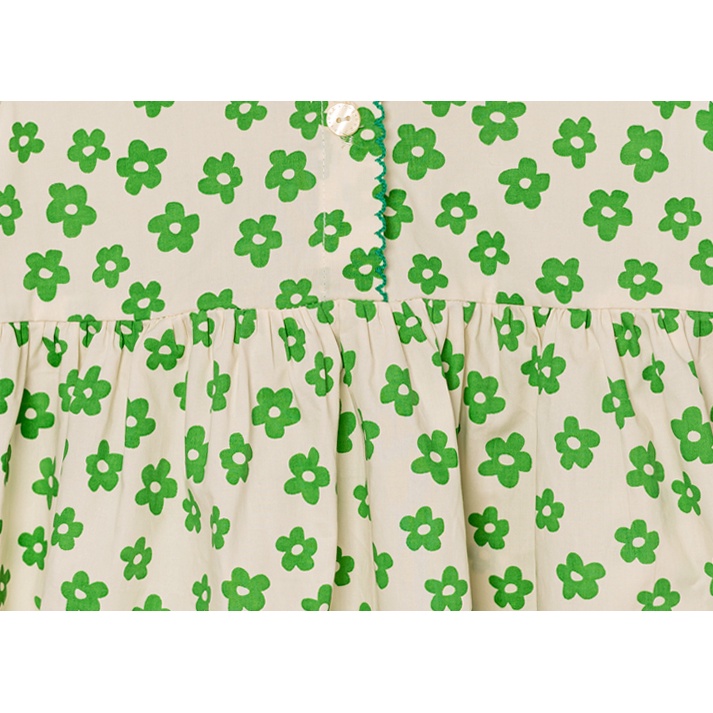 Váy bé gái Hàn Quốc Bebezoo cao cấp _ Green Daisy