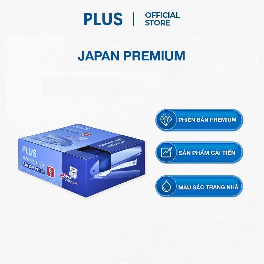 Combo 5 Bấm Kim Số 10 PLUS Japan Premium