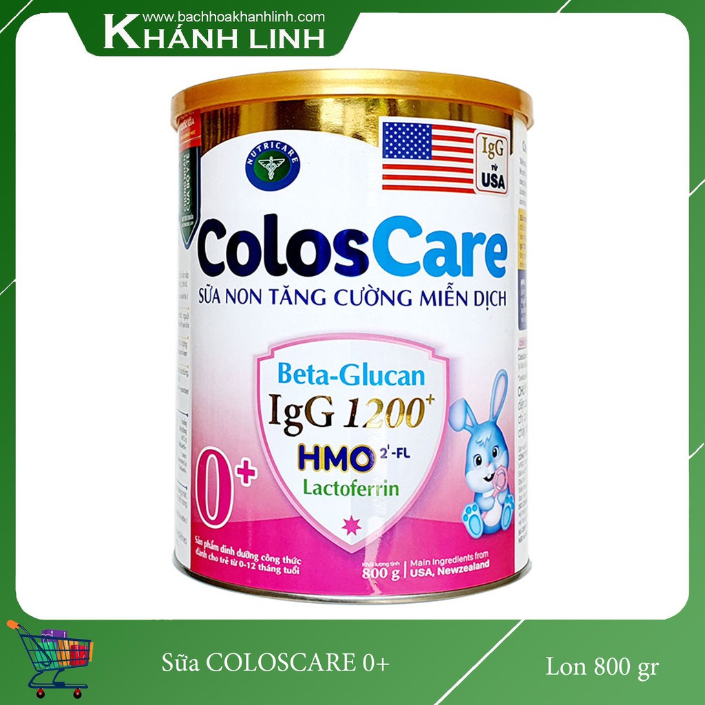 Sữa Bột Nutricare COLOSCARE 0+ lon 800g