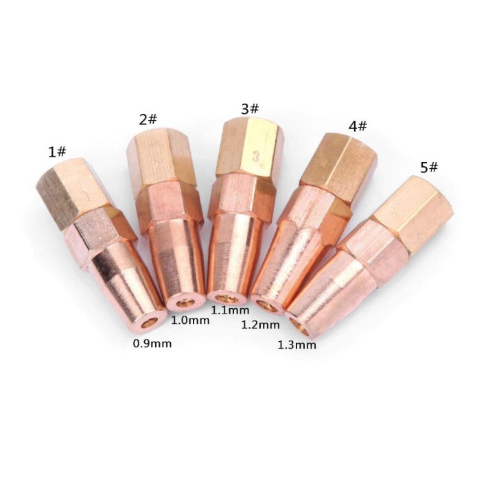 Hộp 5 béc hàn oxy-ga - hàn gió đá