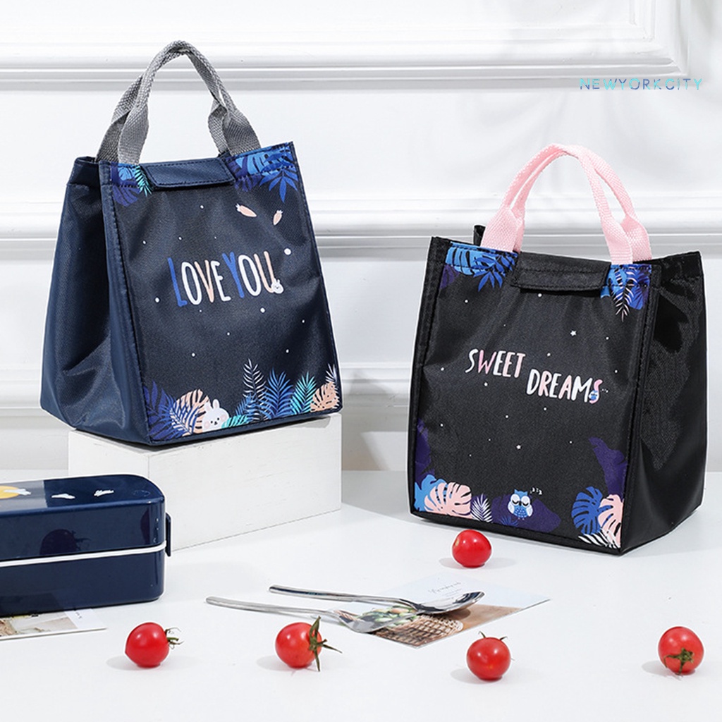 Túi Tote Cách Nhiệt Bằng Vải Oxford Mịn Chống Dầu Sức Chứa Lớn