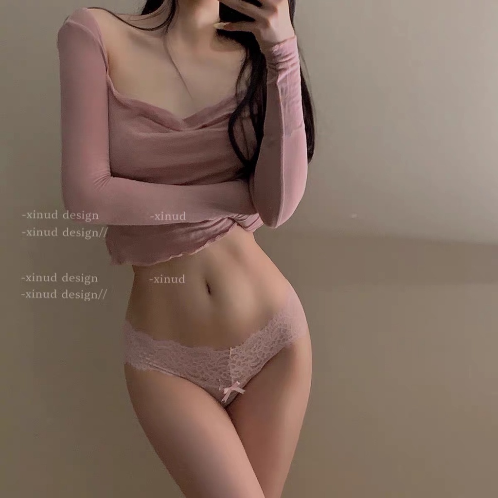 Quần Lót Ren Hoa Lọt Khe 10 Màu Mềm Mại Sexy Quyến Rũ Mainia Shop