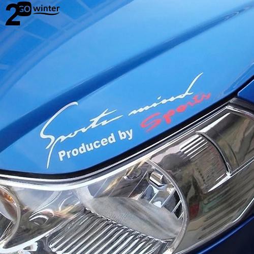 Nhãn dán xe hơi phản quang chống nước in chữ sports mind sáng tạo | BigBuy360 - bigbuy360.vn