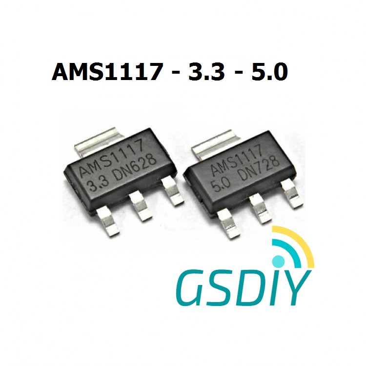 AMS1117 3.3 5.0 - IC ổn áp 3V 5V 1A loại Dán