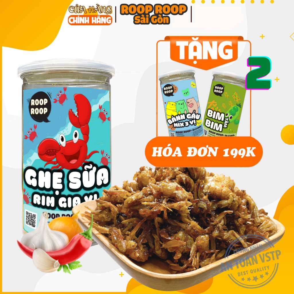Ghẹ sữa rim gia vị 200g RoopRoop đồ ăn vặt Sài Gòn vừa ngon vừa rẻ