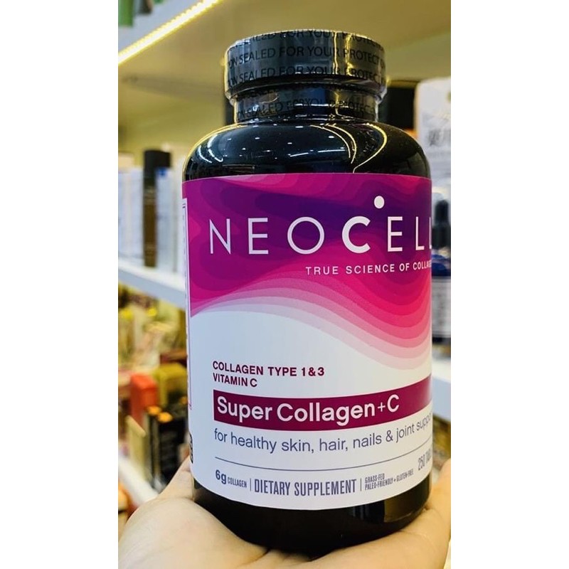 Viên Uống Super Collagen Neocell +C 6000 Mg type 1 - 3 Neocell 360 viên