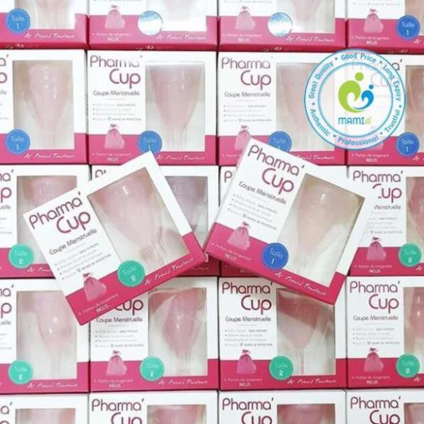 Cốc nguyệt san (Size 1/2)cho phụ nữ từ 18 tuổi Pharma Cup Coupe Menstruelle/Pocket, Pháp