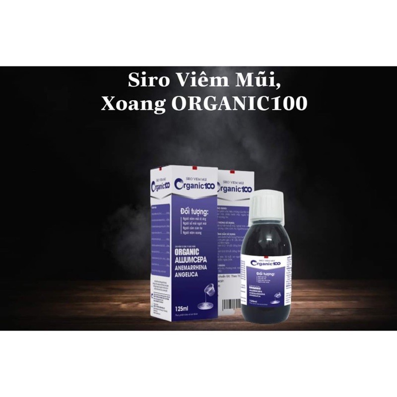 Siro Viêm Mũi Organic 100 (125ml ) - Ngạt mũi, chảy nước mũi