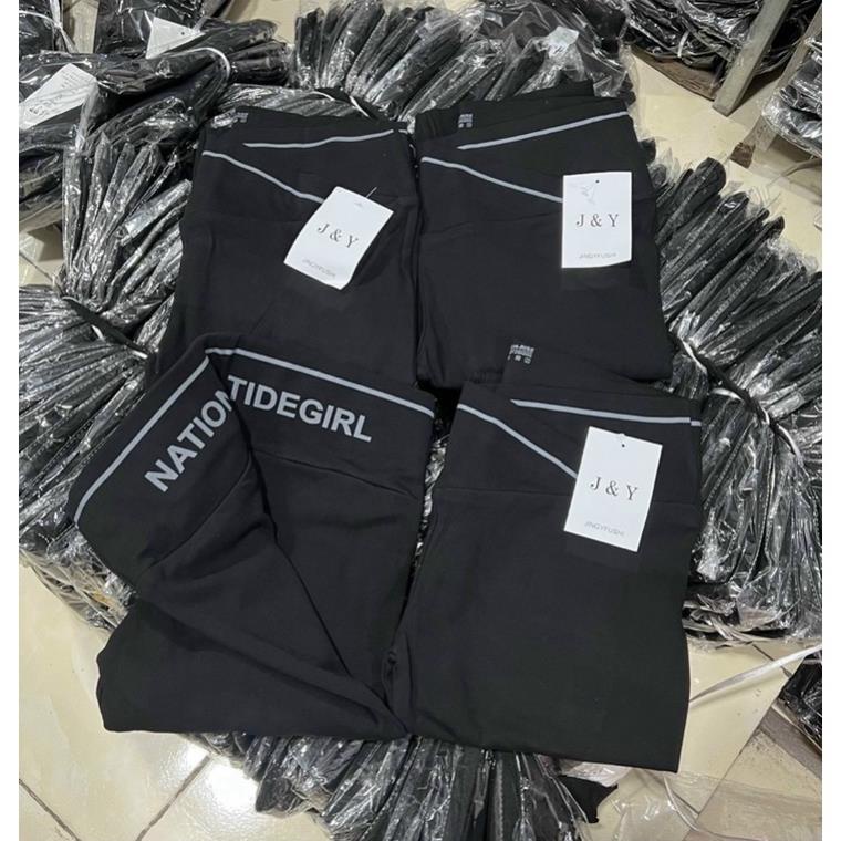 QUẦN BẦU CẠP CHÉO BOZIP VIỀN CHỮ LEGGING BẦU CHÉO ĐÙI NGỐ DÀI